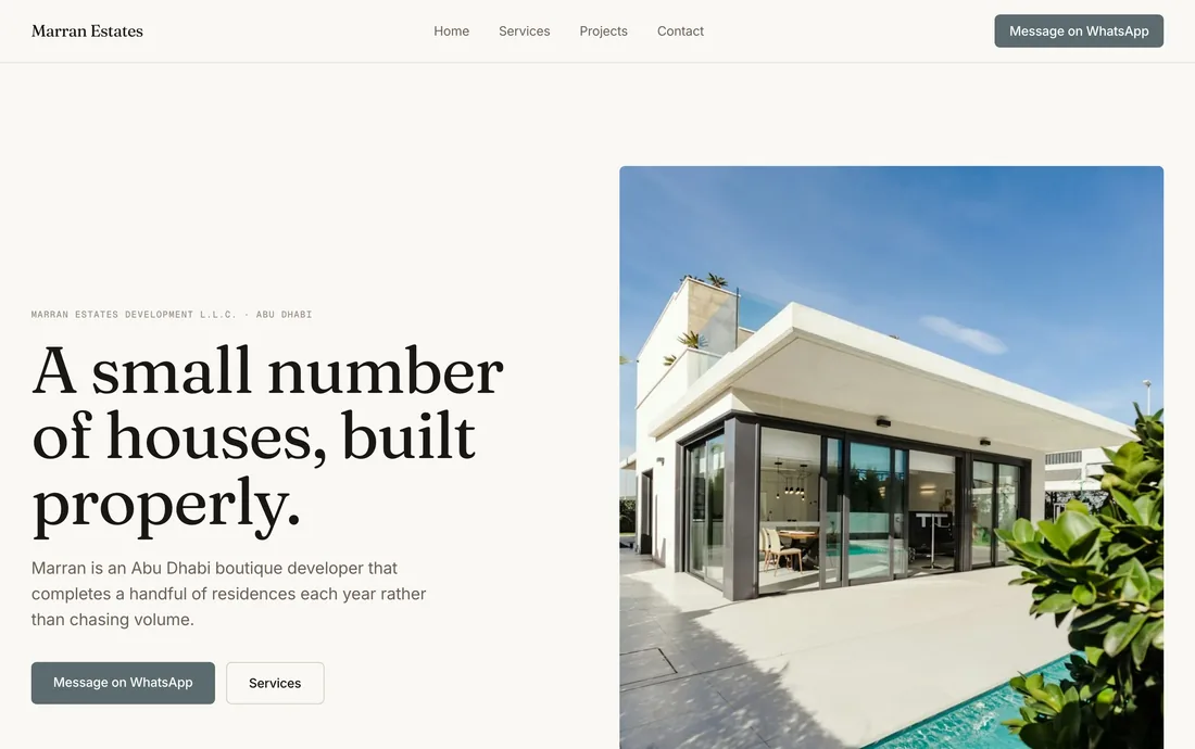 Marran Estates — homepage